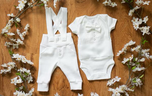 Baby Boy Blessing Outfit, White Knit Tuxedo Suit - Etsy