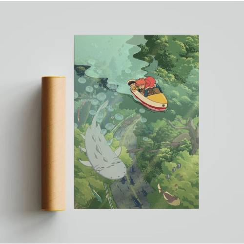 Studio Ghibli Ponyo Poster Studio Ghibli Wall Decor Ponyo - Etsy