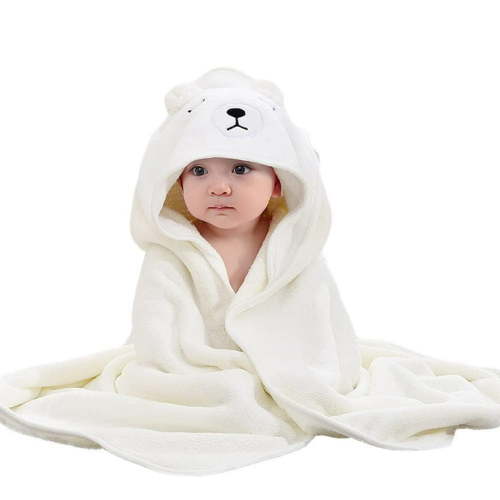 MGEZCOO Hooded Towels for Kids-White Bear Kids Bath Towels