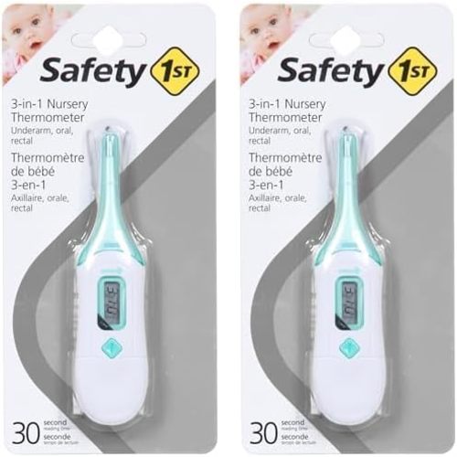 Safety 1st 3-in-1 Nursery Thermometer, Analog (Pack of 2)
