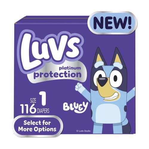 Luvs Platinum Protection Baby Diapers Size 1, 116 Count (Select for More Options)