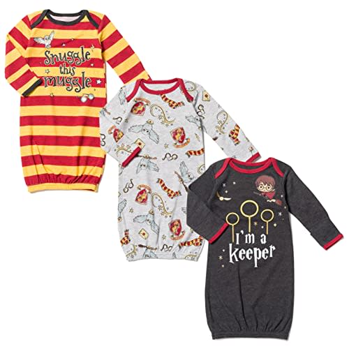 Harry Potter Hedwig Owl Baby Long Sleeve Swaddle Sleeper Gowns Newborn