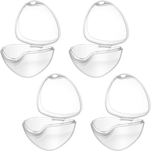 EXCEART 4PCS Pacifier Storage Box Clear Pacifier Holder Nipple Shield Case pacifier case,pacifier holder case,pacifier container For Baby Infant Newborn Toddler Outdoor Travel Pacifier Holder