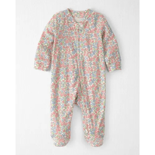Baby Girl Organic Cotton Sleep & Play Pajama in Spring Floral - Little Planet | Carter's