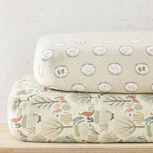 Woodland Creatures Crib Sheet Bundle