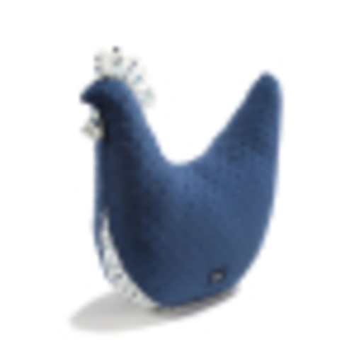 Grandma Dana's Hen Pillow Minky SANTORINI