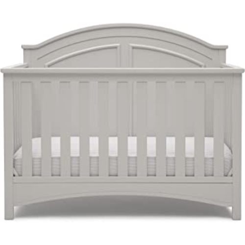 Delta Children Perry 6-in-1 Convertible Crib - Greenguard Gold Certified, Moonstruck Grey