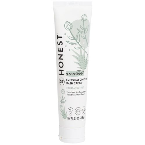 The Honest Company Baby Diaper Rash Cream with Zinc Oxide, 2.5 Fl. Oz.