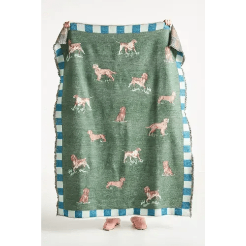 Woven Jacquard Patterned Throw Blanket | AnthroHome