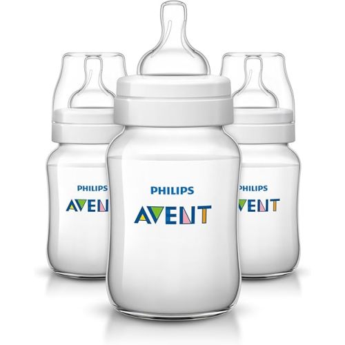 Philips Avent Anti-colic Baby Bottles Clear, 9oz 3 Piece
