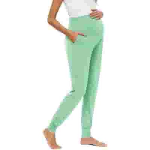 Fall Winter Savings Clearance! Itsun Women's Pants,Maternity Clothes Maternity Women's Solid Color Casual Pants Stretchy Comfortable Lounge Pants Green L