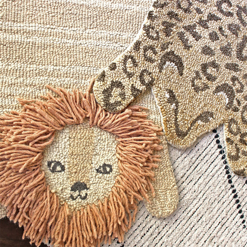 Leopard Rug - Animal Shape Rug | Crane Baby