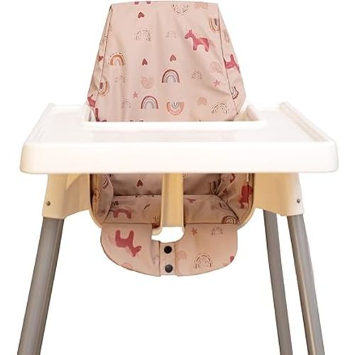 High Chair Pad, for Baby High Chair Cushion Compatible with IKEA Antilop Soft and Comfortable Seat Cover Replacement Easy to Clean, DJ Pink