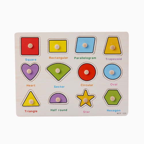 QISIWOLE Wooden Puzzles for Toddlers, Wooden Peg ABC Alphabet Number Shape Puzzles Toddler Learning Puzzle Toys for Kids 2-4 Years Old , Montessori Early Education Puzzle for Toddlers Flash picks