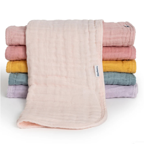 6-Pack Baby Girls Pastel Rainbow Muslin Burp Cloths – Gerber Childrenswear