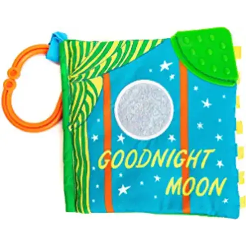KIDS PREFERRED Goodnight Moon Soft Book with On The Go Clip, 5 Inches