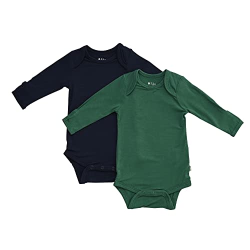 KYTE BABY Rayon made from Bamboo Long Sleeve Baby Bodysuits, 2-Pack