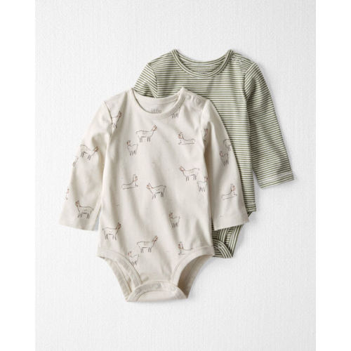 Baby 2-Pack Organic Cotton Rib Bodysuits - Little Planet | Carter's 3m