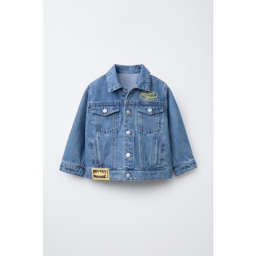 MICKEY MOUSE © DISNEY DENIM JACKET - Mid-blue | ZARA United States