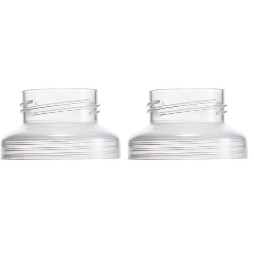 Boon Nursh Wide Neck Breast Pump Adaptor - Works with Spectra and Avent Breast Pumps - Compatible Nursh Bottles - Breastfeeding and Bottle-Feeding Essentials - 2 Count (Pack of 2)