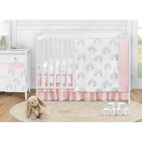 Sweet Jojo Designs Rainbow 4 Piece Crib Bedding Set & Reviews | Wayfair