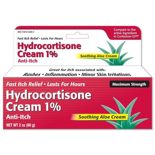 Taro Anti-Itch 1% Hydrocortisone Cream – Fast-Acting Topical Cream for Itchy Skin, Eczema Relief, Hive Control, Soothing Aloe, Dye-Free Skin Irritation Treatment