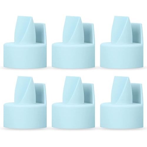 [6-Count] Papablic Duckbill Valves for Spectra S1 Spectra S2 Spectra 9 Plus, Replaceable Duckbill Valves for Spectra Duckbill Valves Compatible with Spectra Pump Parts, BPA/DEHP Free, Blue