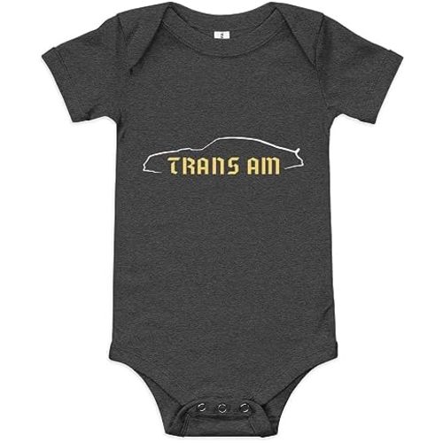 1977 Trans AM Firebird Outline Muscle Car Owner Baby Onesie one Piece