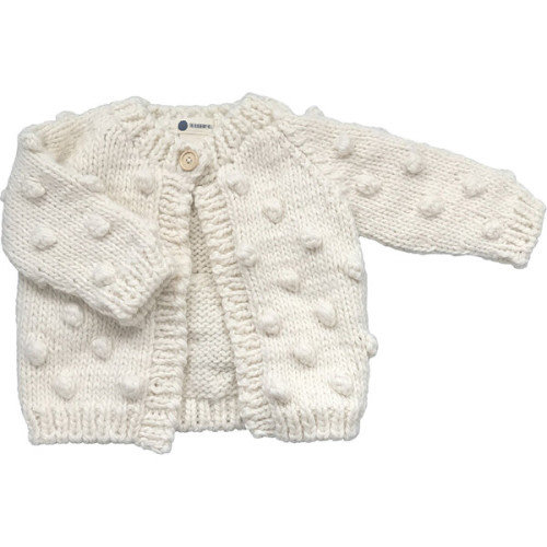 Popcorn Cardigan, Cream - The Blueberry Hill Sweaters | Maisonette