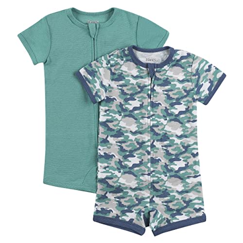 Hanes Baby Ultimate Zippin Short Sleeve Romper (2 Pack)
