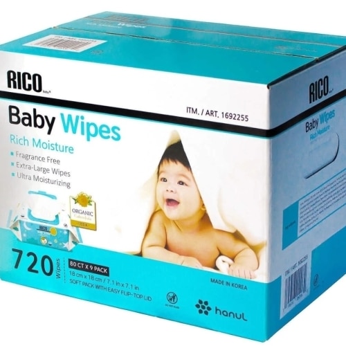 RICO Baby Wipes, 720-count