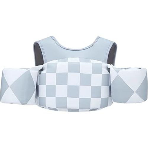 KIDSco Swim Vest for Kids 30-50 lbs | Toddler Swimming Aid with Shoulder Strap and Water Wings | Cute Swim Floaties for Boys and Girls 2 to 6 Years for Pool and Beach