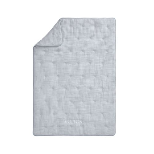 Cuddle Me Baby/Toddler Quilt, Chambray Blue, 36"W x 50"L