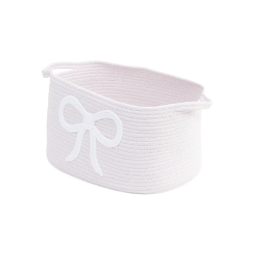 Chenille Bow Cotton Rope Bin | Kids' & Baby Room | Marshalls