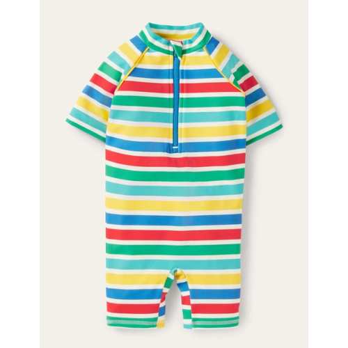 Printed Sun-safe Surf Suit - Multi Stripe - Size 6-9m