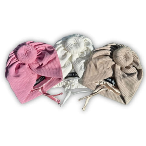 Newborn Satin Lined Adjustable Turban Gift Set – Aarin & Co.