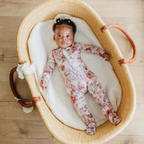 Bamboo Zip-Up Footie - Deborah