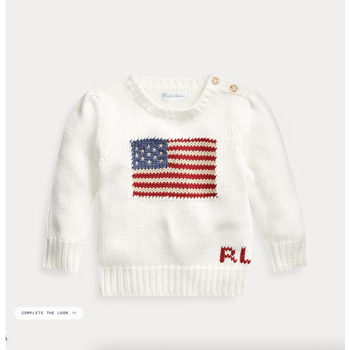 American Flag Sweater | Sweaters BABY GIRL 3 month | Ralph Lauren