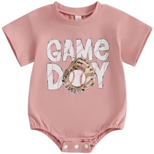Newborn Baby Boy Girl Summer Clothes Funny Print Sweatshirt Romper Oversized Infant Short Sleeve Bodysuit