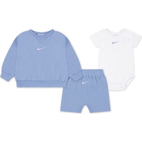 Essentials Sweatshirt, Shorts & Bodysuit Set, 6M