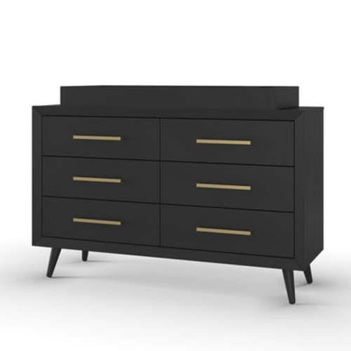 Child Craft Universal Changing Table Topper, Convert Dresser into a Changing Table Surface, Securely Attaches, Non-Toxic, Baby Safe Finish (Ebony)