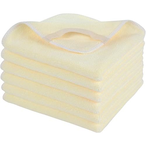 SINLAND Microfiber Facial Cloths Fast Drying Washcloth 12inch x 12inch Absorbent Face Wash Cloth Soft Makeup Remover Cloths