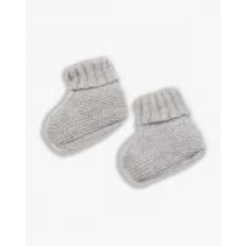 Pure Cashmere Baby Booties | MaisonCashmere (Light Grey)