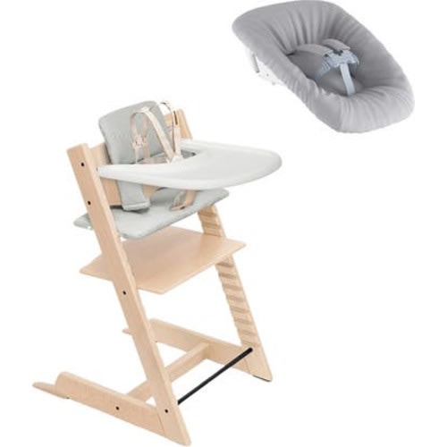 Tripp Trapp® Highchair², Cushion, Newborn Set & Stokke® Tray $597 Value