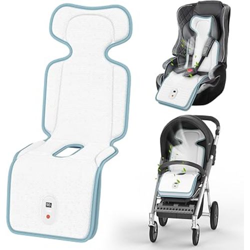 Baby Stroller Cooling Pad,Car Seat Cooler with 2 Built-in Blowers | Up to 10h Runtime & 10000mAh Battery | 3-Speed Adjustable Cooler Pad for Infants,Toddlers | Summer Outdoor Baby Essentials