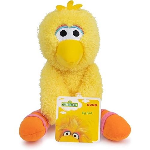 GUND Sesame Street Official Big Bird Take Along Buddy Plush, Premium Plush Toy for Ages 1 & Up, Yellow, 13”