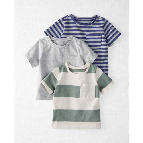 Baby 3-Pack Organic Cotton Pocket Tees - Little Planet | Carter's