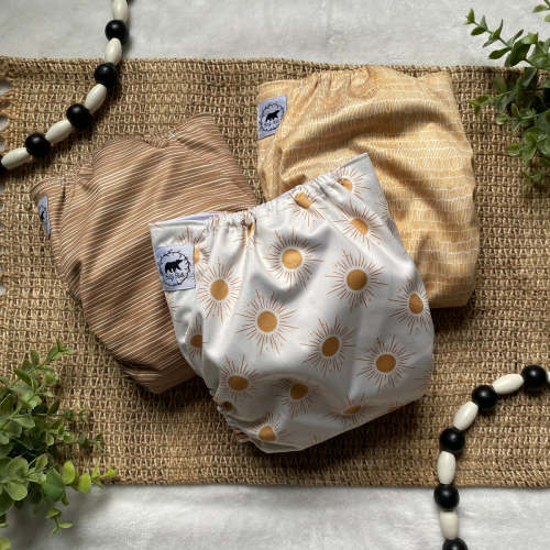 Boho Suns Mini Collection OS Pocket Diaper (In Stock) – Teddy Tails Cloth Co.