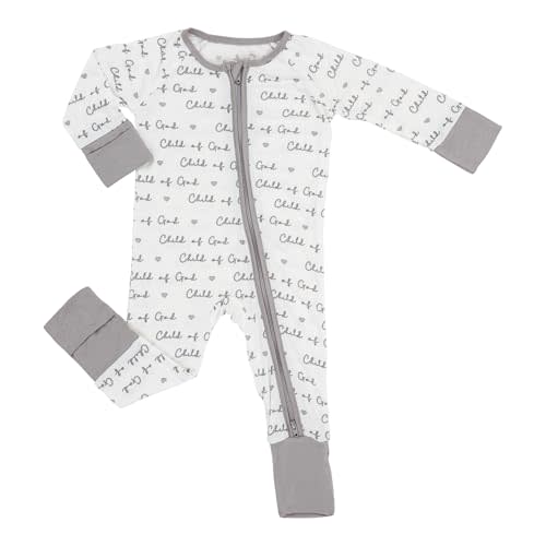 LollyBanks Baby Pajamas, 2-Way Zipper Romper, 95% Viscose Made from Bamboo and 5% Spandex, Baby Sleepers