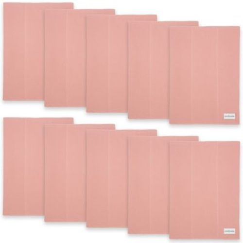 Burp Cloths 100% Cotton Washcloths For Boys And Girls By Comfy Cubs (bold Blush, Pack Of 10)